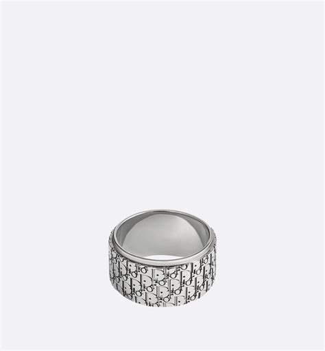 bague homme argent dior|Bague Dior Oblique Argent.